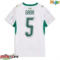 Camiseta Senegal Idrissa Gueye #5 Primera Equipación para mujer Mundial 2026 manga corta